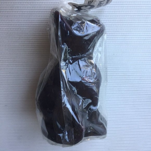 Happy Halloween Party Black Cat Candle Spooky Decor Unscented New w Defect READ - Picture 6 of 12